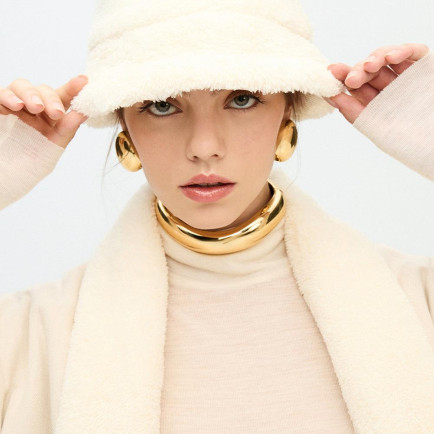 İKİKIZ Peluş Şapka Kadın Bej İKİKIZ Peluş Şapka Kadın Bej