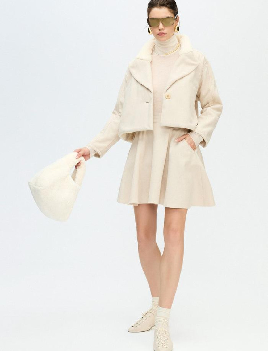 İKİKIZ Pelüş Çanta Kadın Bej İKİKIZ Pelüş Çanta Kadın Bej