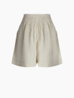 İKİKIZ Crinkle Linen Şort Kadın Bej İKİKIZ Crinkle Linen Şort Kadın Bej