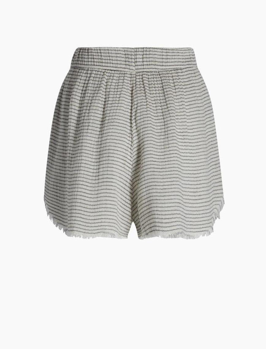 İKİKIZ Siyah Çizgili Mini Şort Kadın Siyah İKİKIZ Siyah Çizgili Mini Şort Kadın Siyah