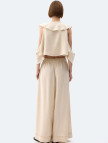İKİKIZ Keten Palazzo Pantolon Kadın Naturel İKİKIZ Keten Palazzo Pantolon Kadın Naturel