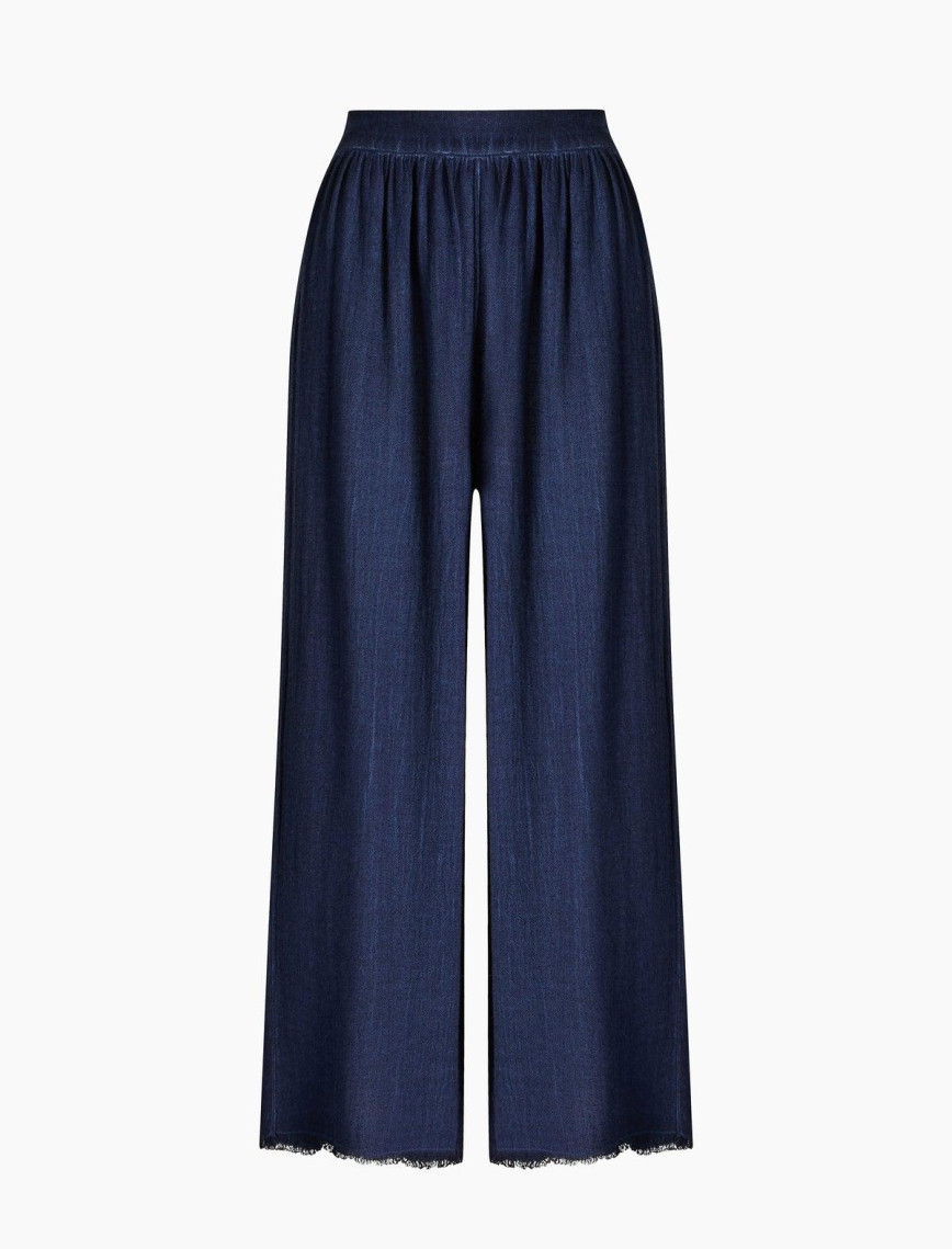 İKİKIZ Keten Navy Pantolon Kadın Lacivert İKİKIZ Keten Navy Pantolon Kadın Lacivert