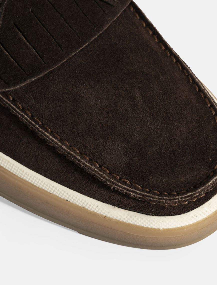 Erkek Kahve Süet Püsküllü Loafer Erkek Kahve Süet Püsküllü Loafer