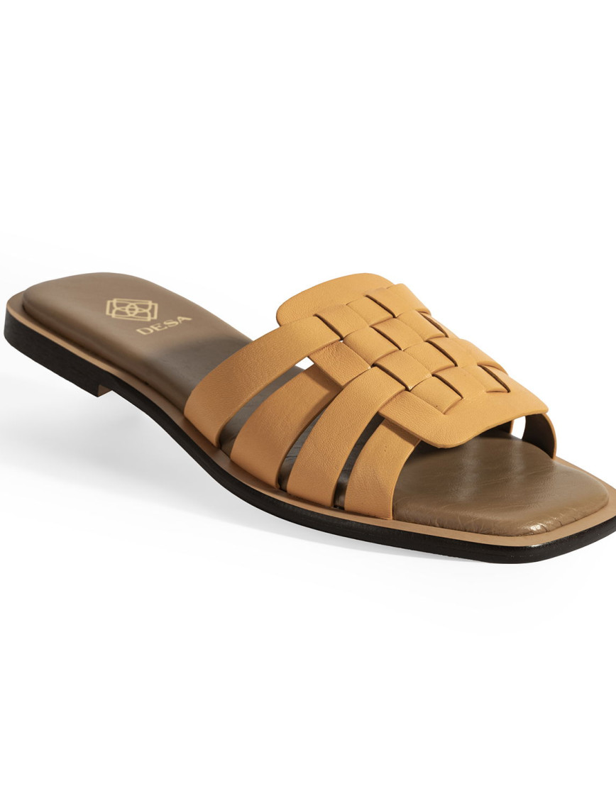 Kadın Turuncu Deri Terlik Kadın Turuncu Deri Terlik