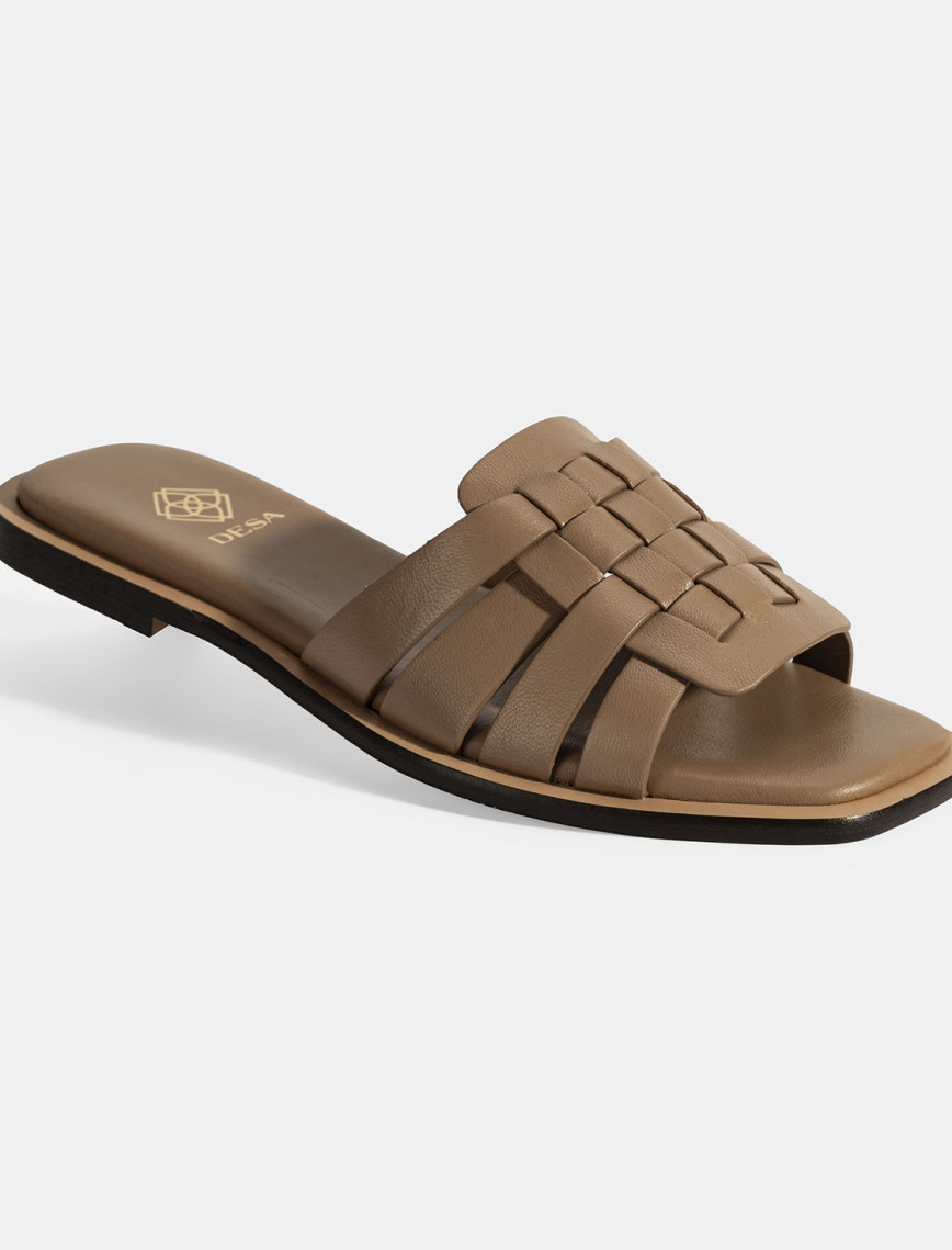 Kadın Vizon Deri Terlik Kadın Vizon Deri Terlik