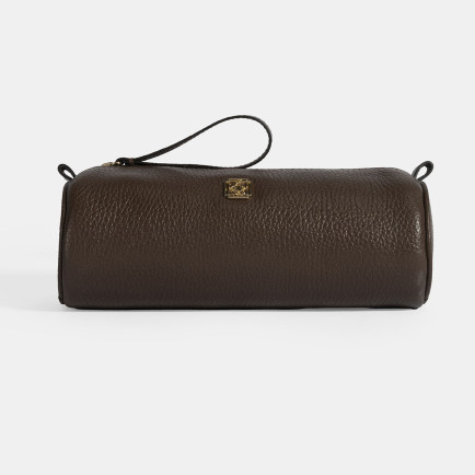 Kahve Deri Kalemlik/Tıraş/Makyaj Çantası