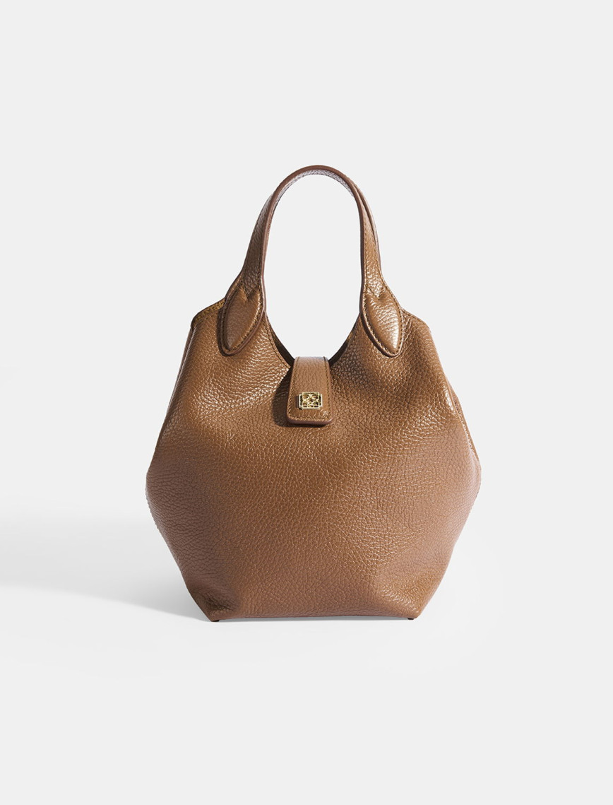 Kadın Koyu Bej Deri Omuz Çantası Kadın Koyu Bej Deri Omuz Çantası