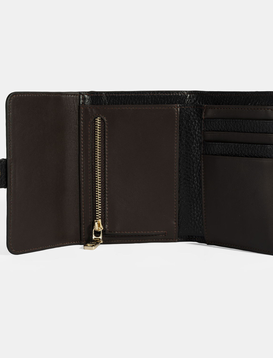 Kadın Kahve / Siyah Deri Cüzdan Kadın Kahve / Siyah Deri Cüzdan