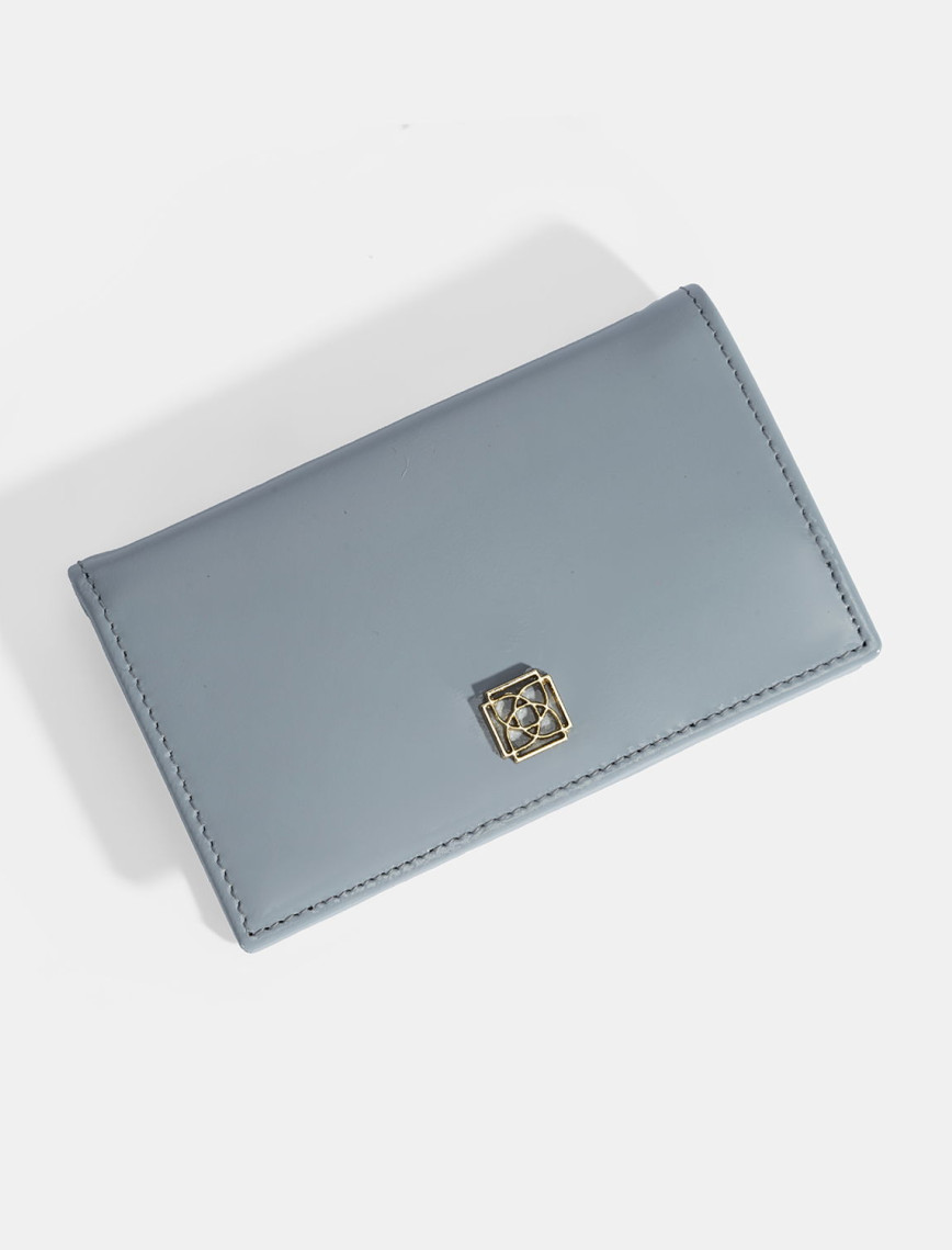 Kadın Mavi Deri Cüzdan Kadın Mavi Deri Cüzdan