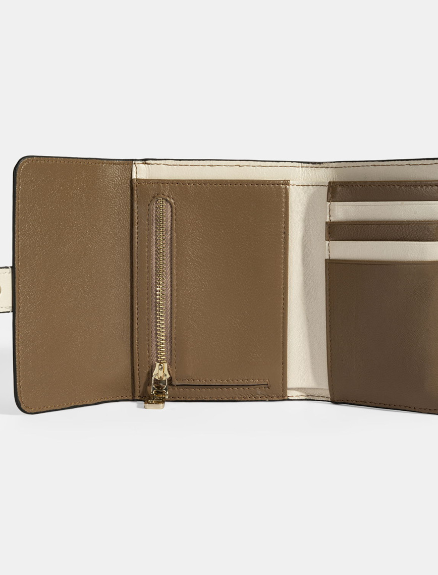 Kadın Turuncu / Kahve Deri Cüzdan Kadın Turuncu / Kahve Deri Cüzdan