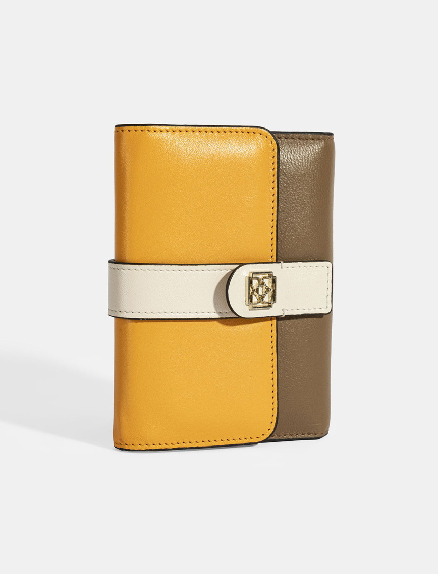 Kadın Turuncu / Kahve Deri Cüzdan Kadın Turuncu / Kahve Deri Cüzdan