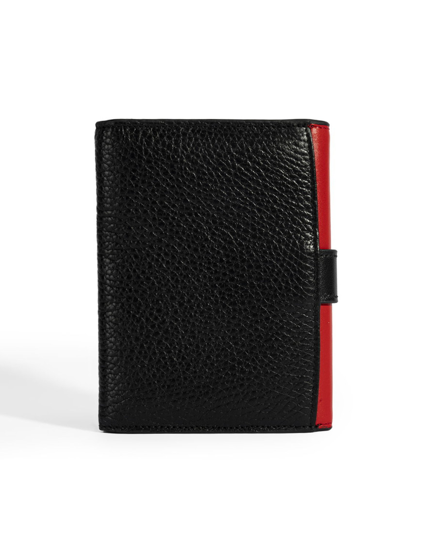 Kadın Kırmızı / Siyah Deri Cüzdan Kadın Kırmızı / Siyah Deri Cüzdan