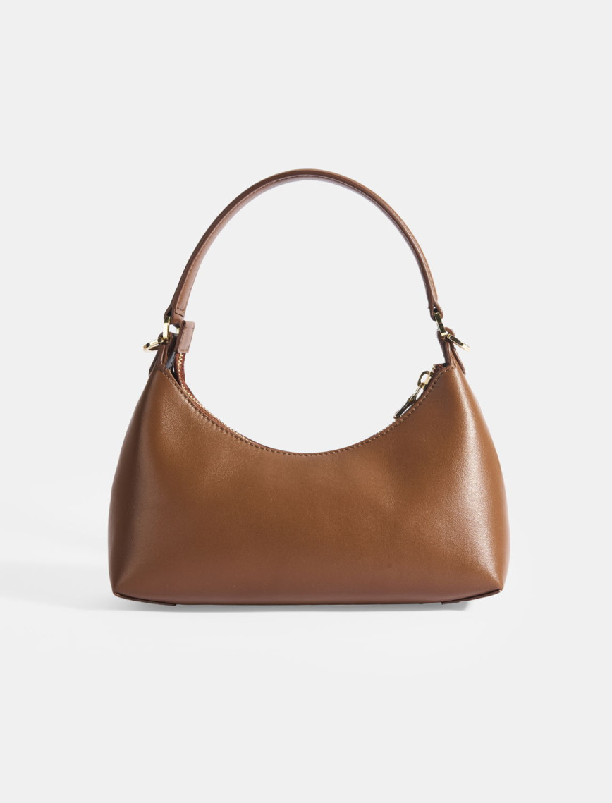 Kadın Taba Omuz Askılı Mini Deri El Çantası