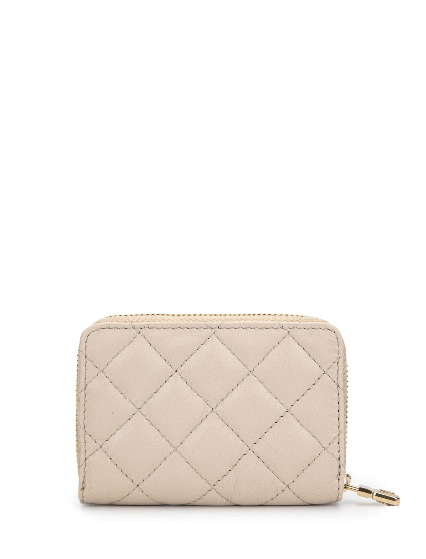 Tamer Tanca Unisex Hakiki Deri Bej Cüzdan Cuzdan