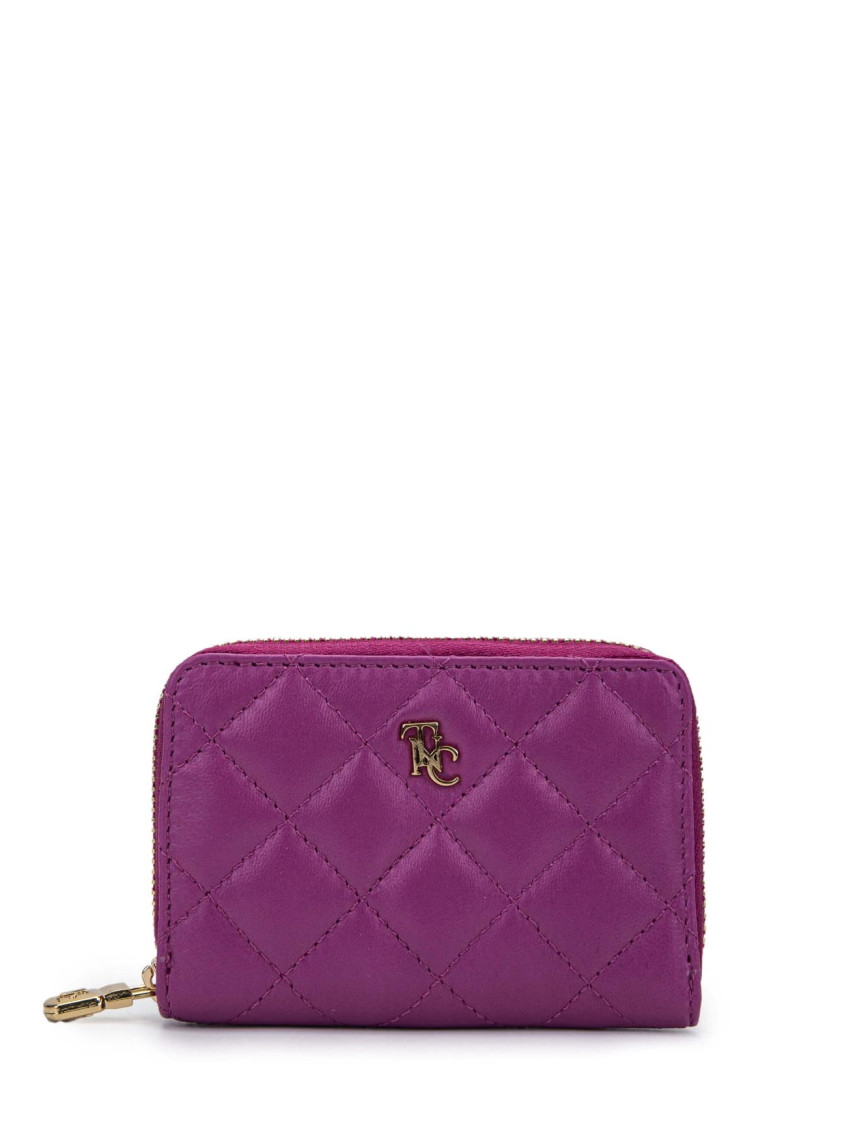 Tamer Tanca Unisex Hakiki Deri Mor Cüzdan Cuzdan