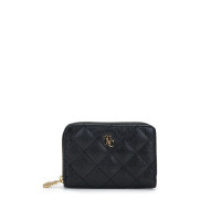 Tamer Tanca Unisex Hakiki Deri Siyah Havyar Cüzdan Cuzdan