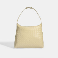 Kadın Bej Örgü Baskılı Omuz Çantası Kadın Bej Örgü Baskılı Omuz Çantası