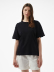Brooks Brothers Bisiklet Yaka Oversize Kadın Lacivert T-Shirt Brooks Brothers Bisiklet Yaka Oversize Kadın Lacivert T-Shirt