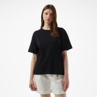 Brooks Brothers Bisiklet Yaka Oversize Kadın Siyah T-Shirt Brooks Brothers Bisiklet Yaka Oversize Kadın Siyah T-Shirt