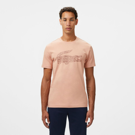 Lacoste Erkek Regular Fit Bisiklet Yaka Baskılı Açık Kahverengi T-Shirt Lacoste Erkek Regular Fit Bisiklet Yaka Baskılı Açık Kahverengi T-Shirt