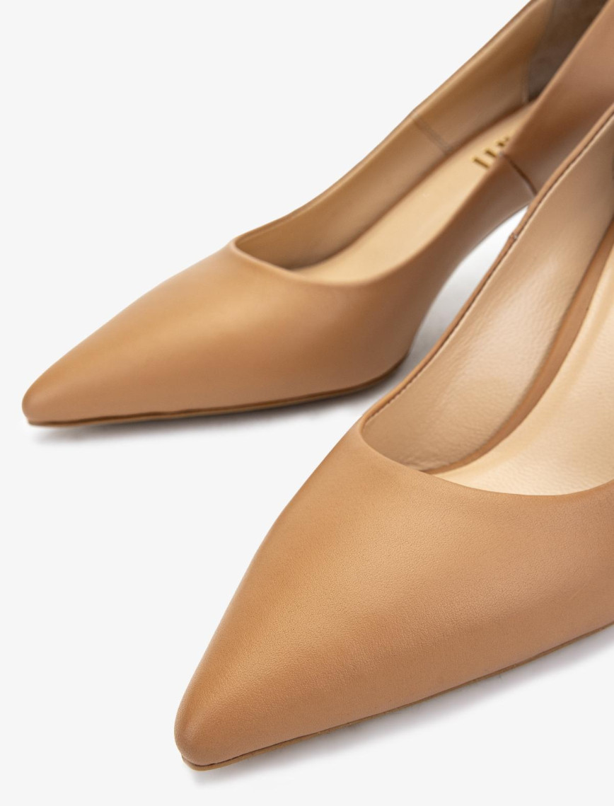 Valmenti Kadın Taba Deri Topuklu Ayakkabı Valmenti Kadın Taba Deri Topuklu Ayakkabı