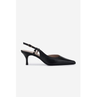 Valmenti Kadın Siyah Deri Topuklu Ayakkabı Valmenti Kadın Siyah Deri Topuklu Ayakkabı