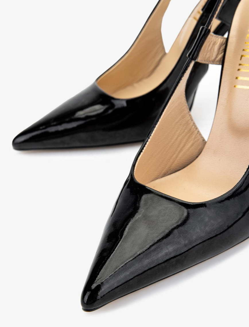 Valmenti Kadın Siyah Rugan Topuklu Ayakkabı Valmenti Kadın Siyah Rugan Topuklu Ayakkabı