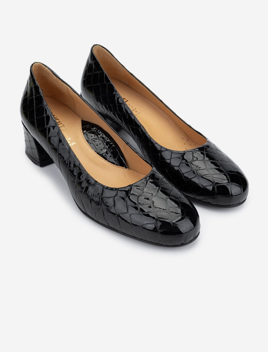 Valmenti Kadın Hakiki Deri Siyah Comfort Ayakkabı