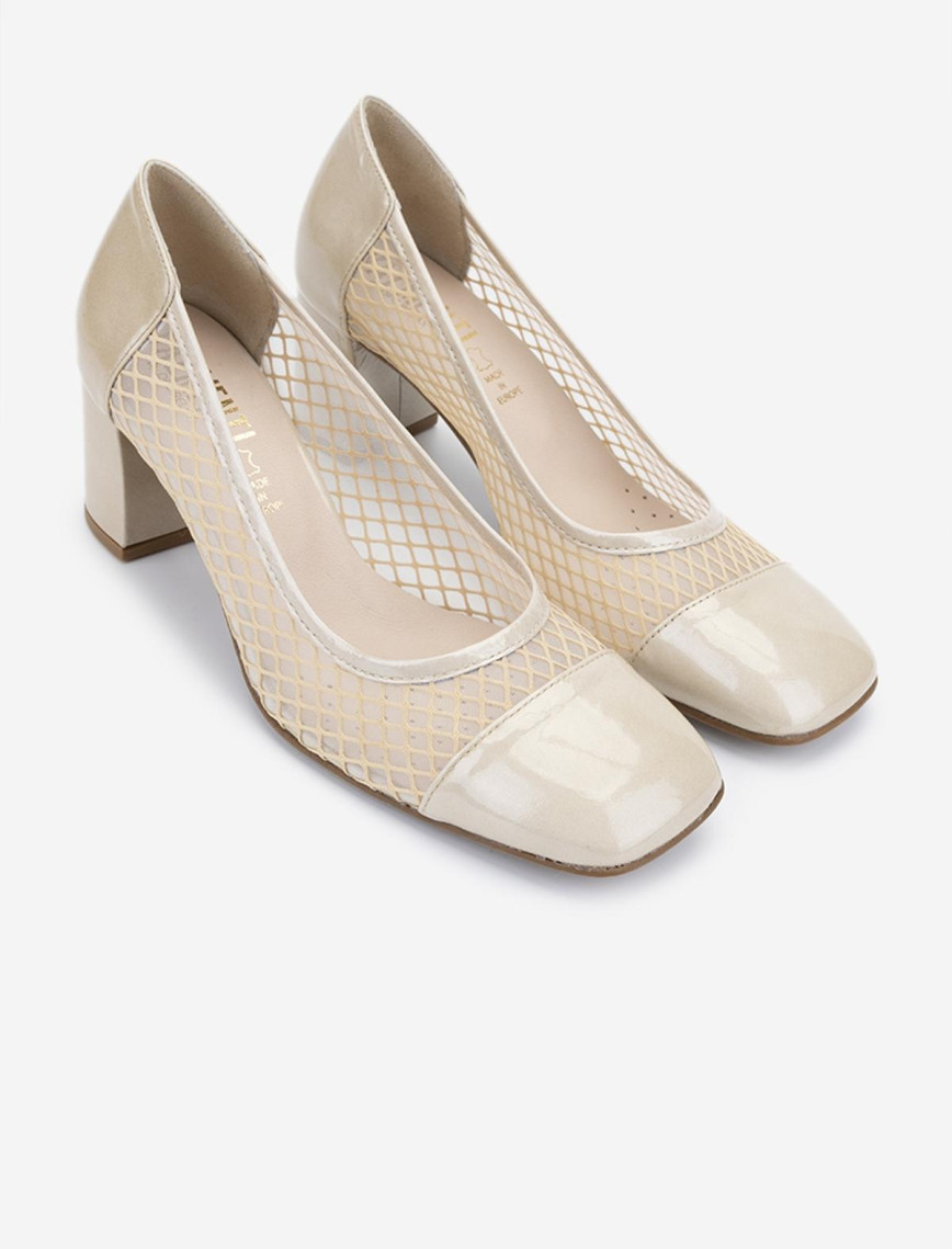 Valmenti Kadın Deri & Tekstil Topuklu Ayakkabı Valmenti Kadın Deri & Tekstil Topuklu Ayakkabı