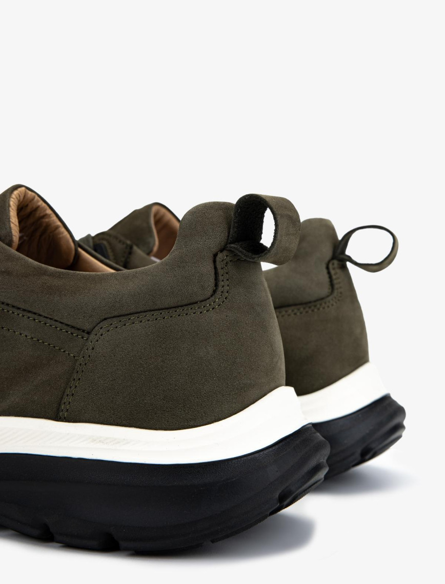 Valmenti Erkek Hakiki Deri Yeşil Sneakers & Spor Ayakkabı