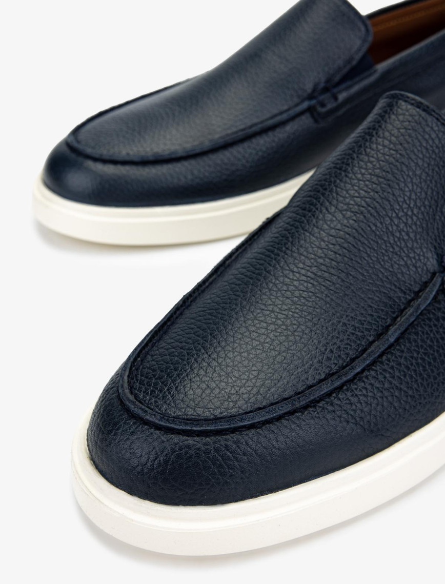 Valmenti Erkek Hakiki Deri Lacivert Loafer Ayakkabı Valmenti Erkek Hakiki Deri Lacivert Loafer Ayakkabı