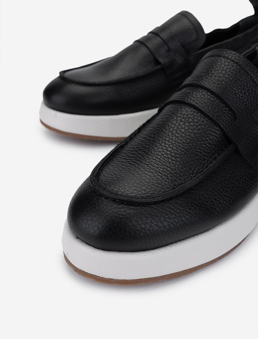 Valmenti Erkek Hakiki Deri Siyah Floter Loafer Ayakkabı Valmenti Erkek Hakiki Deri Siyah Floter Loafer Ayakkabı