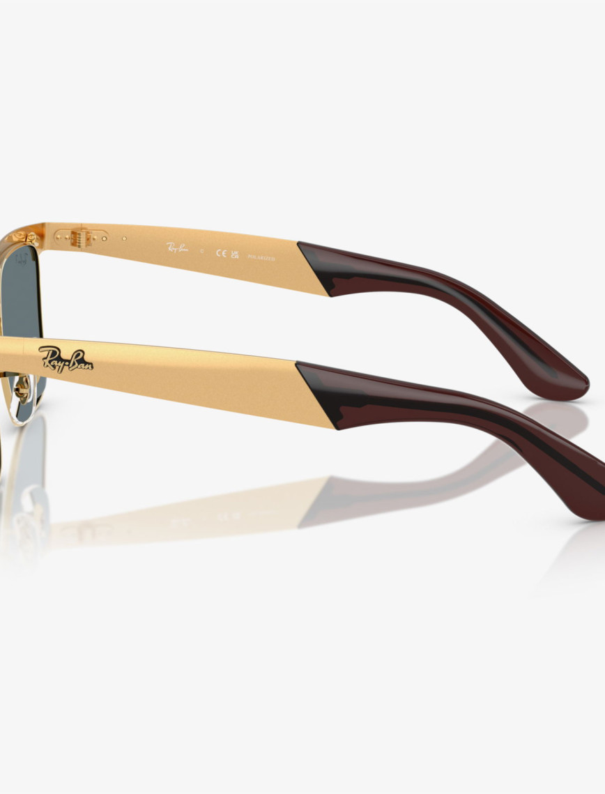 Ray-Ban RB3875 Unisex Altın Rengi Güneş Gözlüğü Ray-Ban RB3875 Unisex Altın Rengi Güneş Gözlüğü