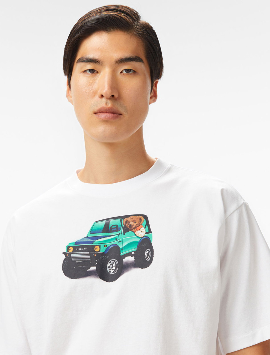 The Market '4x4 Bear' Erkek Beyaz T-Shirt The Market '4x4 Bear' Erkek Beyaz T-Shirt