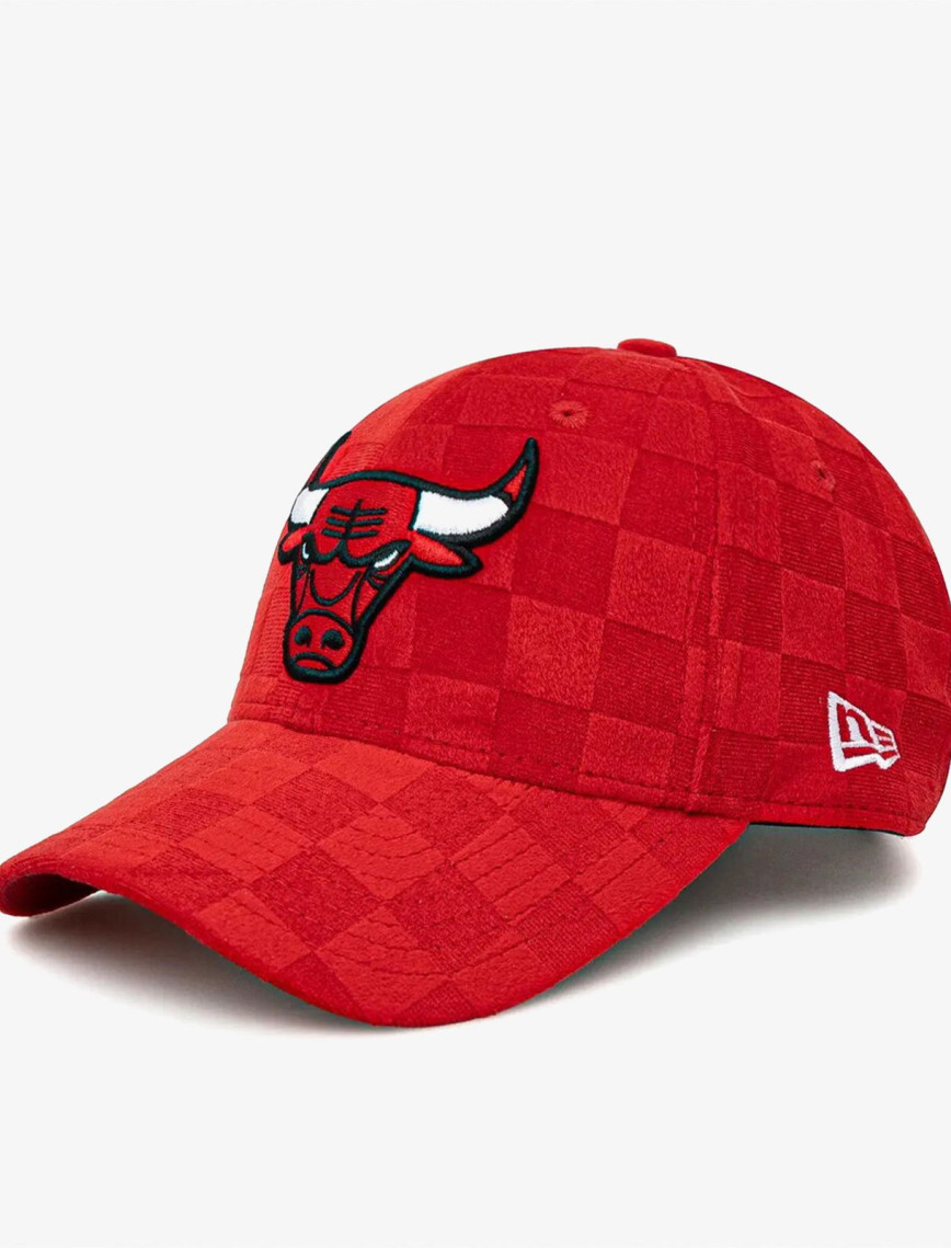 New Era Tonal Check Chicago Bulls Unisex Kırmızı Şapka New Era Tonal Check Chicago Bulls Unisex Kırmızı Şapka