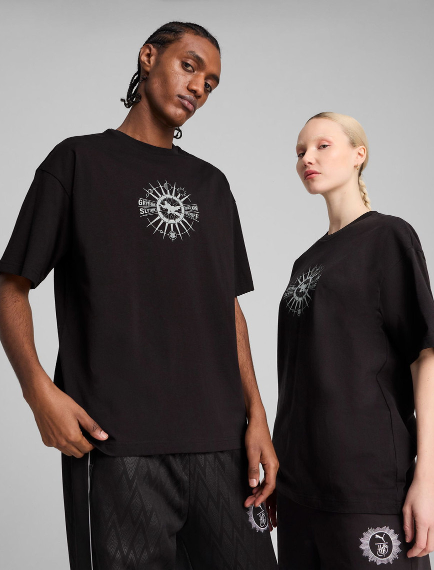 Puma X Harry Potter Unisex Siyah Oversize T-Shirt Puma X Harry Potter Unisex Siyah Oversize T-Shirt