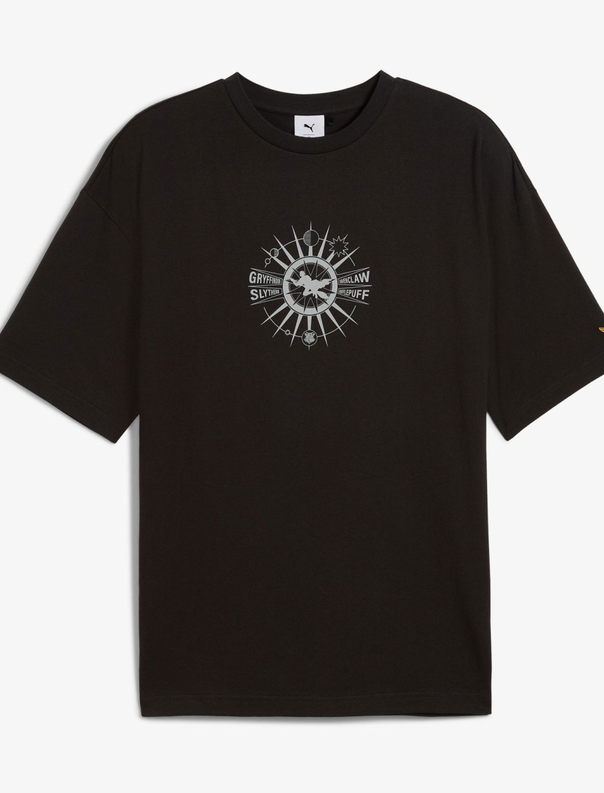 Puma X Harry Potter Unisex Siyah Oversize T-Shirt Puma X Harry Potter Unisex Siyah Oversize T-Shirt