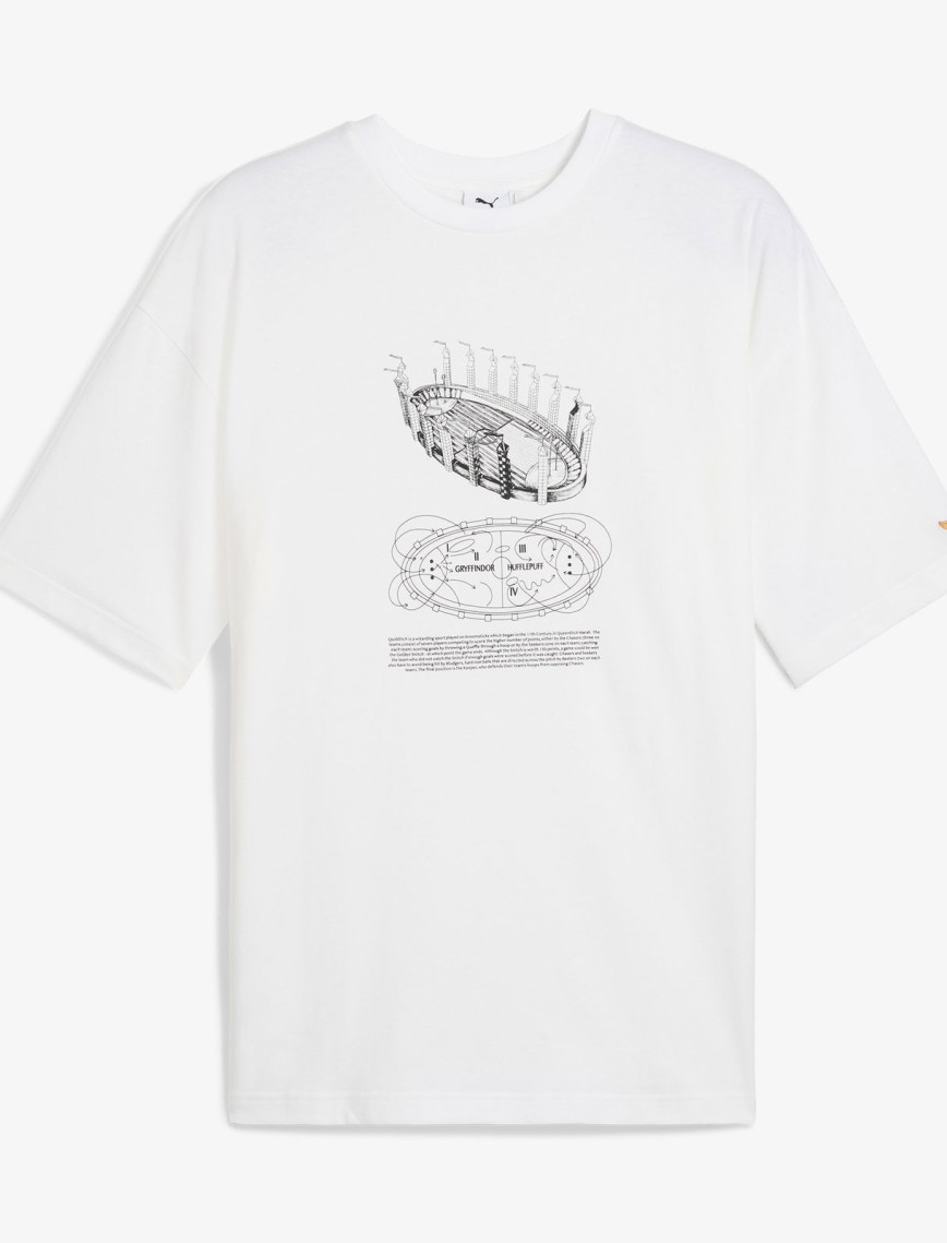 Puma X Harry Potter Unisex Beyaz T-Shirt Puma X Harry Potter Unisex Beyaz T-Shirt