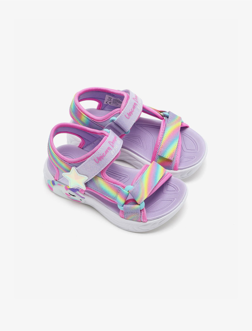 Skechers Unicorn Dreams Çocuk Mor Işıklı Sandalet Skechers Unicorn Dreams Çocuk Mor Işıklı Sandalet