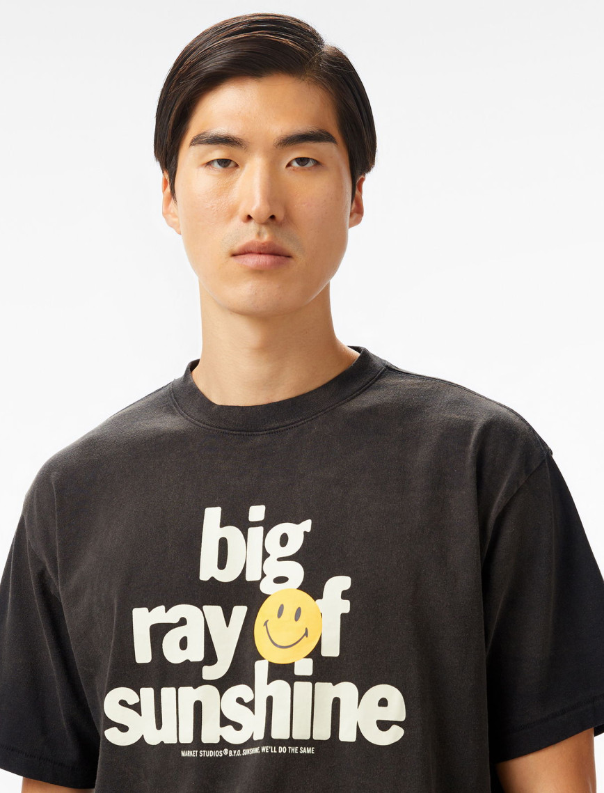 The Market 'Big Ray Of Sunshine' Unisex Siyah T-Shirt The Market 'Big Ray Of Sunshine' Unisex Siyah T-Shirt