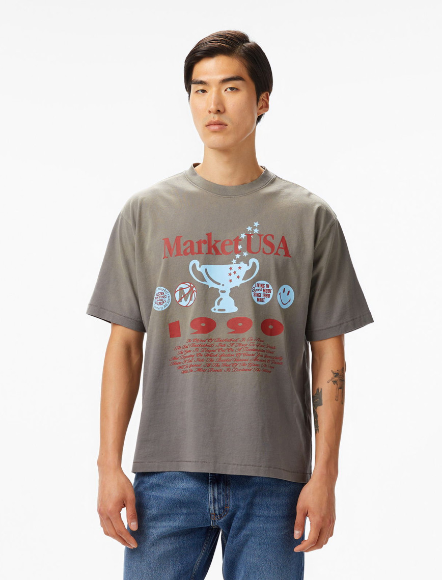 The Market USA 1990 Unisex Krem T-Shirt The Market USA 1990 Unisex Krem T-Shirt