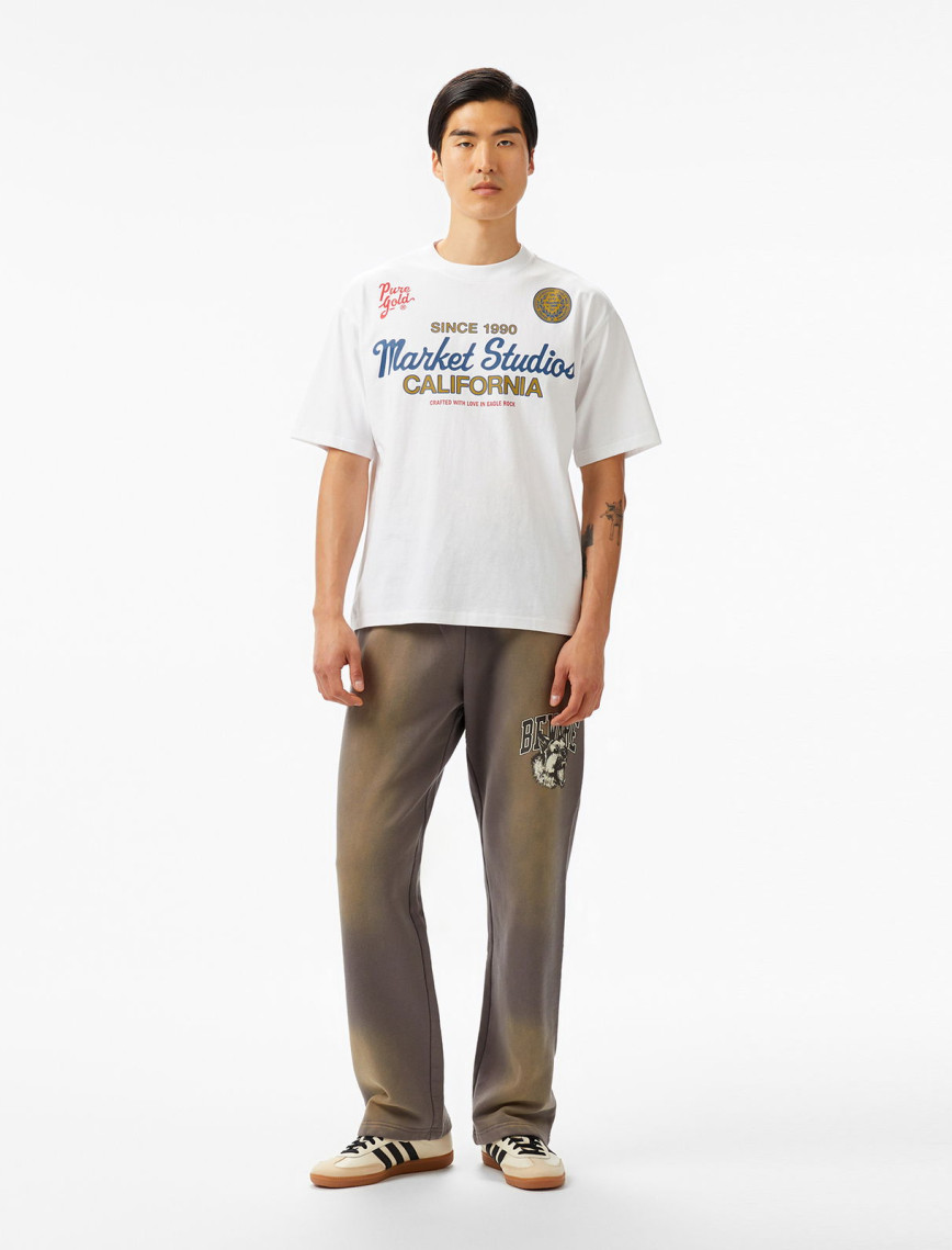 The Market Studios Pure Gold Unisex Beyaz T-Shirt The Market Studios Pure Gold Unisex Beyaz T-Shirt