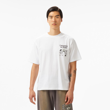 The Market Studios Smiley Museum Erkek Beyaz T-Shirt The Market Studios Smiley Museum Erkek Beyaz T-Shirt