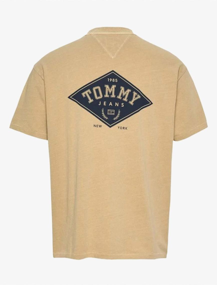 Tommy Jeans Rlx Varsity Graphics Erkek Bej T-Shirt Tommy Jeans Rlx Varsity Graphics Erkek Bej T-Shirt