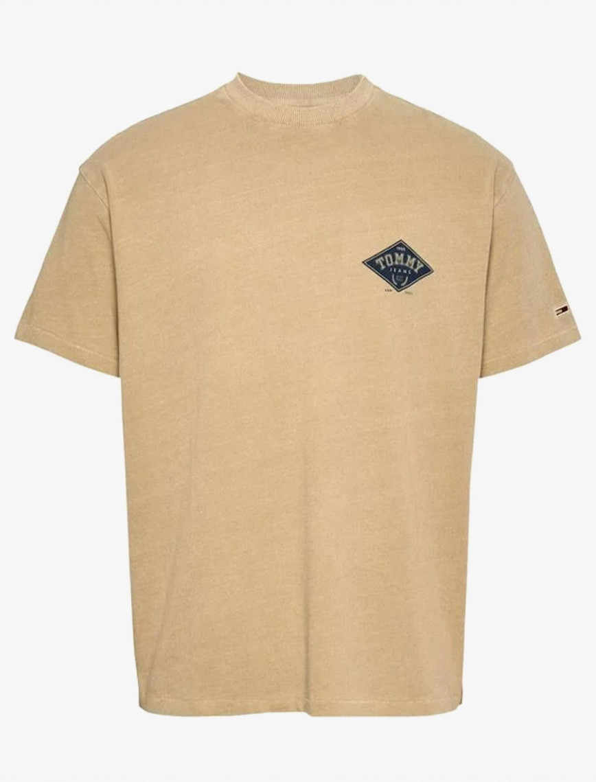 Tommy Jeans Rlx Varsity Graphics Erkek Bej T-Shirt Tommy Jeans Rlx Varsity Graphics Erkek Bej T-Shirt