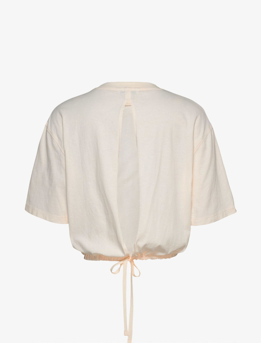 Tommy Jeans Cropped Gmd Script Open Back Kadın Beyaz T-Shirt Tommy Jeans Cropped Gmd Script Open Back Kadın Beyaz T-Shirt