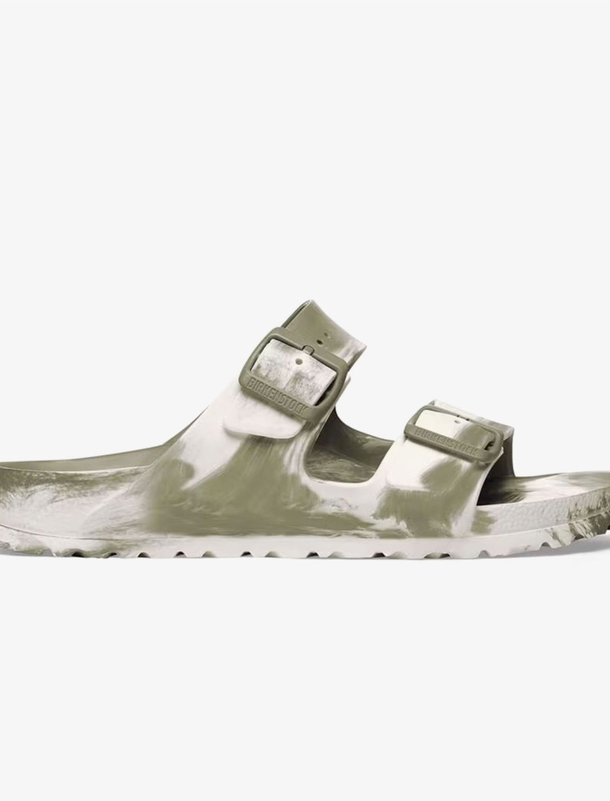 Birkenstock Arizona Eva Erkek Haki Çift Bantlı Plaj Terliği Birkenstock Arizona Eva Erkek Haki Çift Bantlı Plaj Terliği