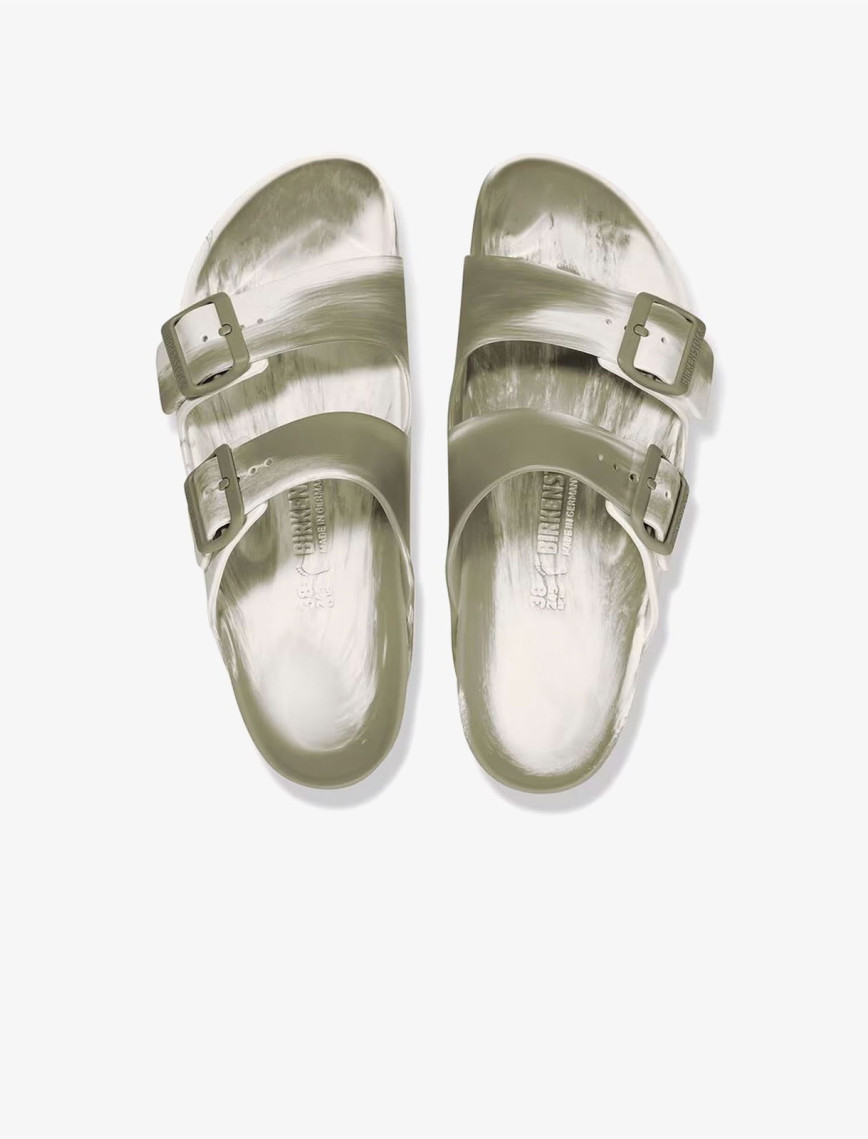 Birkenstock Arizona Eva Erkek Haki Çift Bantlı Plaj Terliği Birkenstock Arizona Eva Erkek Haki Çift Bantlı Plaj Terliği