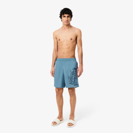 Lacoste Long Branded Erkek Mavi Mayo Lacoste Long Branded Erkek Mavi Mayo