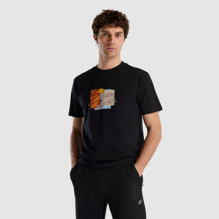 New Balance Erkek Siyah T-Shirt